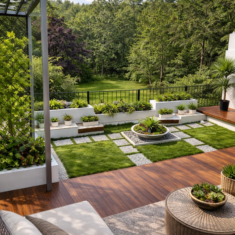 Landscape greenery design 